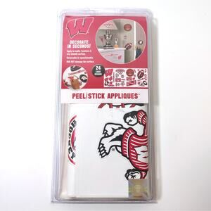 Wisconsin Badgers Peel & Stick Wall Decals  Reusable Appliques 23 of 24 Included